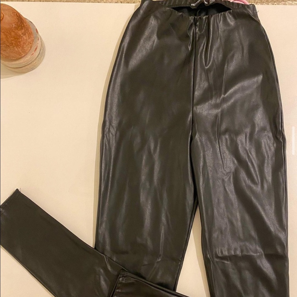Faux leather leggings